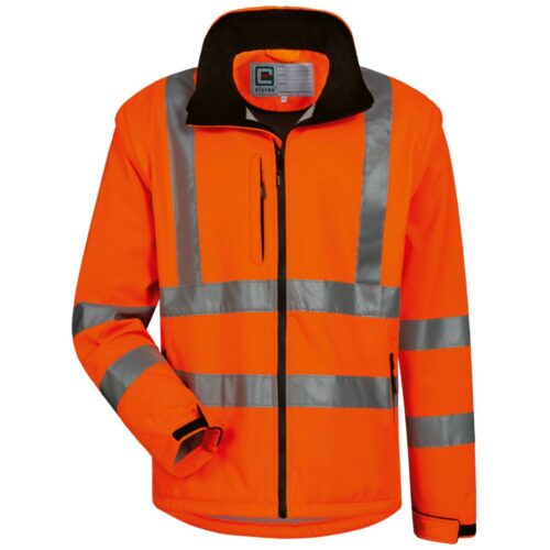 22701 bild 01 elysee warnschutz softshelljacke 1 elysee® gelb/marine, EN ISO 20471/3, EN 343 KL. 3/1