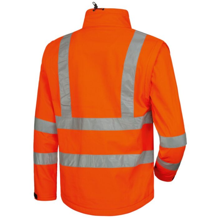 22701 bild 02 rueck elysee warnschutz softshelljacke 1 elysee® orange, EN ISO 20471/3