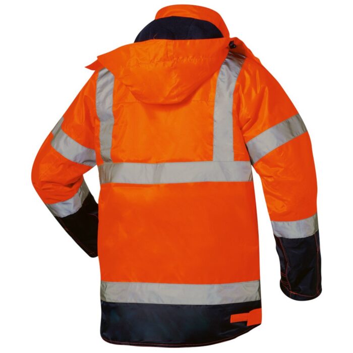 22707 bild 02 ruecken elysee warnschutzjacke 1 elysee® orange/marine, EN ISO 20471/3, EN 343 KL. 3/2