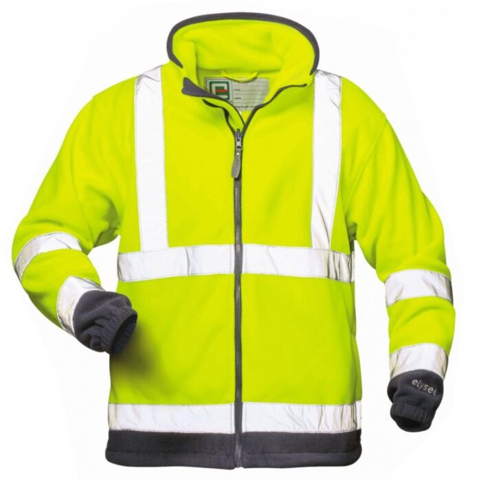 Warnschutz-Fleecejacke gelb