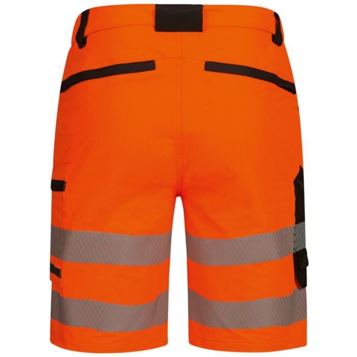 22766 bild 02 hinten elysee uv warnschutz short elysee® orange/schwarz, EN ISO 20471/1, EN 13758-2