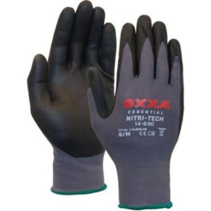 Ox on1600 OXXA® schwarz/grau, Nitril/Nylon, EN 388