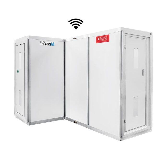 MKI REDLINE Personalschleuse 4 Kammer V2 Alu / Kunststoff mit automatischer Dusche