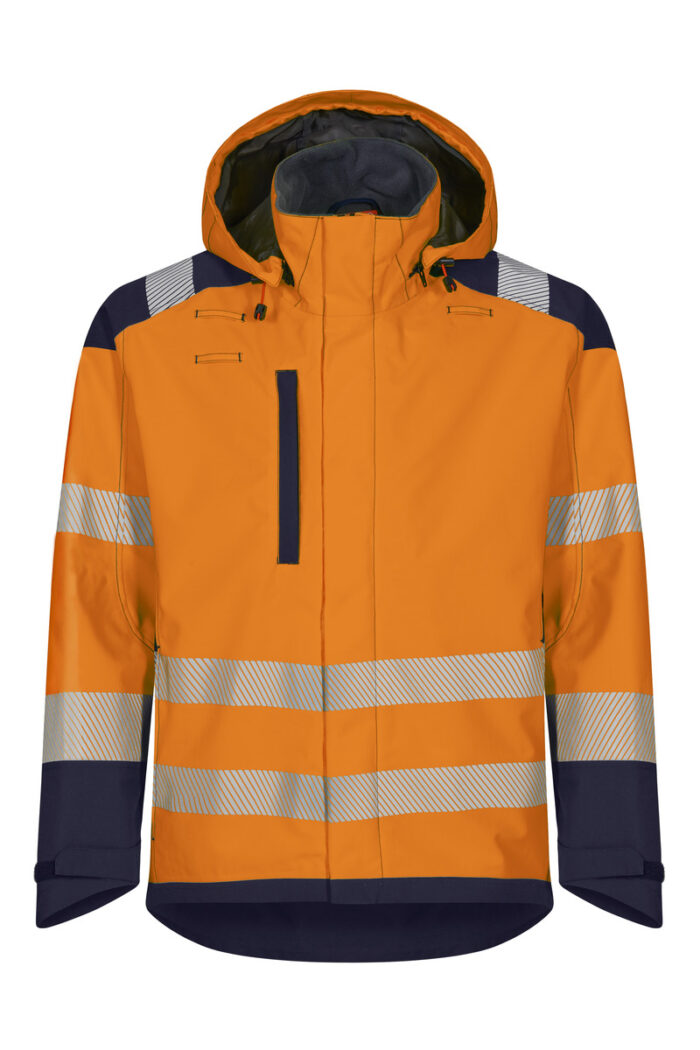 Hi-Vis flammhemmende Jacke in orange/marine jetzt bei Riethmüller Arbeitsschutz