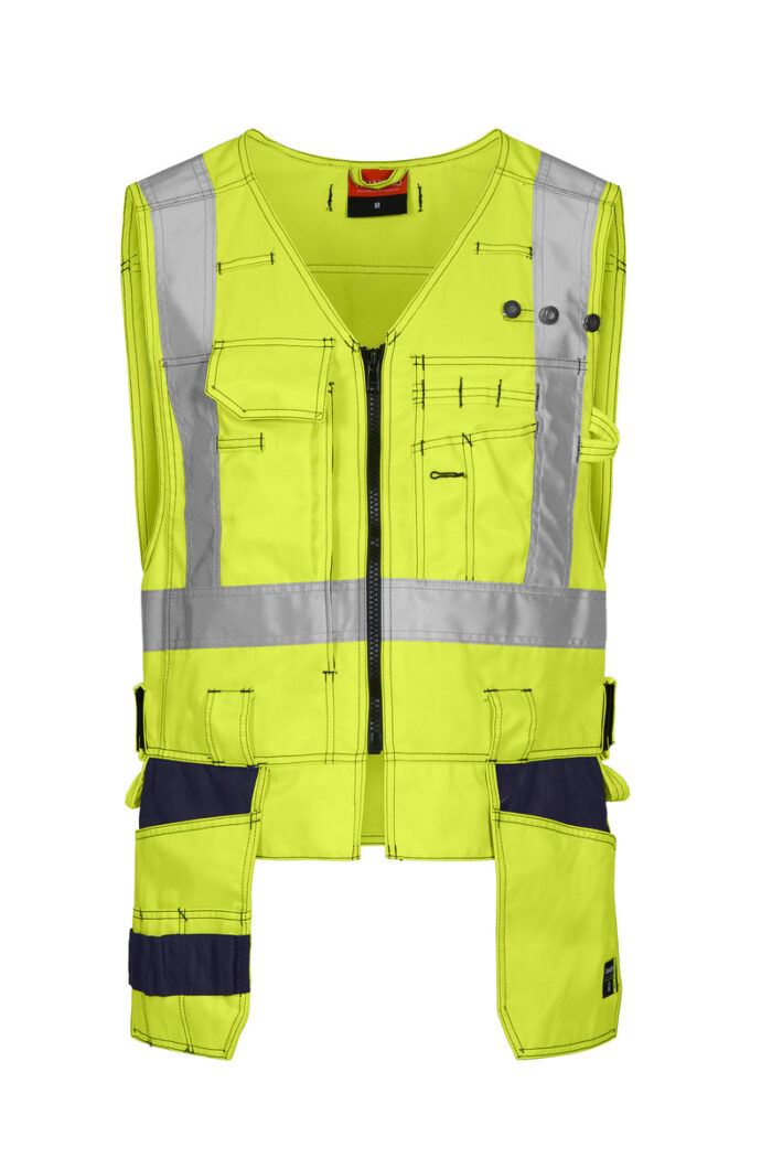 Reflektierende Arbeitsjacke in gelb/marine jetzt bei Riethmüller Arbeitsschutz