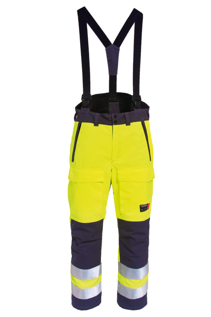 Hi-Vis Schutzhose flammhemmend in gelb/marine jetzt bei Riethmüller Arbeitsschutz