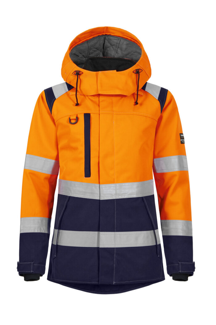 Hi-Vis flammhemmende Jacke in orange/marine jetzt bei Riethmüller Arbeitsschutz