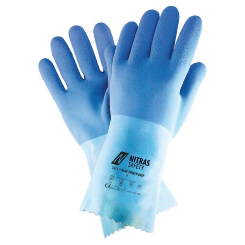 Chemikalienschutzhandschuh BLUE POWER GRIP 1611