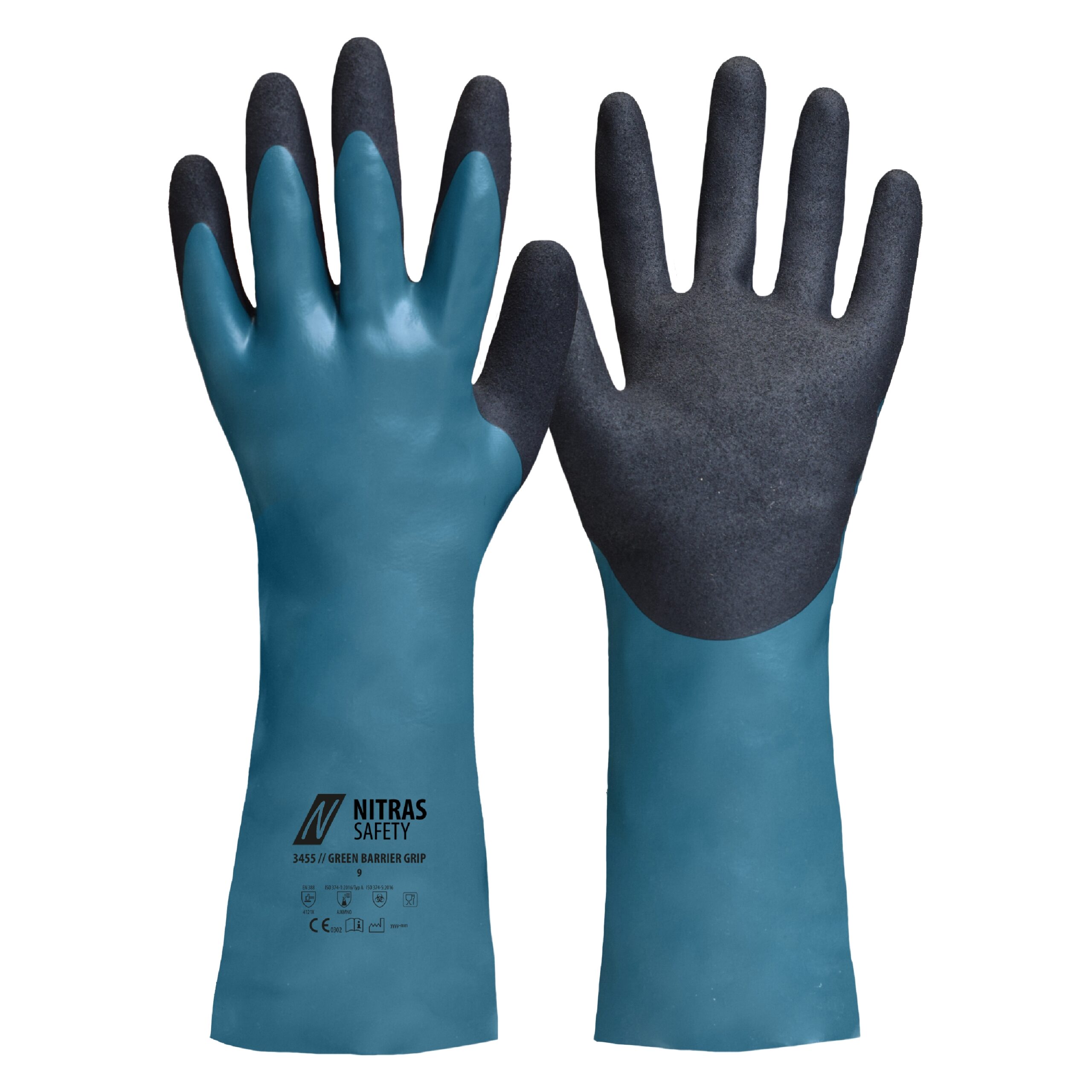 Chemikalienschutzhandschuh GREEN BARRIER GRIP 3455 Chemikalienschutzhandschuh GREEN BARRIER GRIP 3455