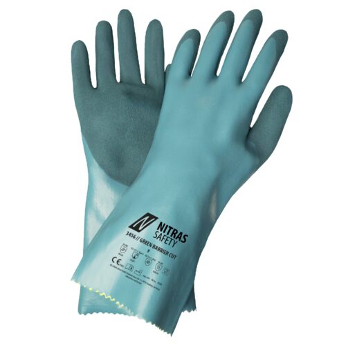 Chemikalienschutzhandschuh GREEN BARRIER CUT D 3456