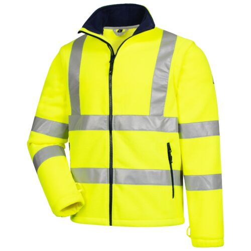Fleece-Jacke MOTION TEX VIZ 7061 – neongelb / uni