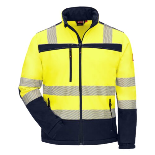 Softshellweste MOTION TEX VIZ 7172 – neongelb / marineblau