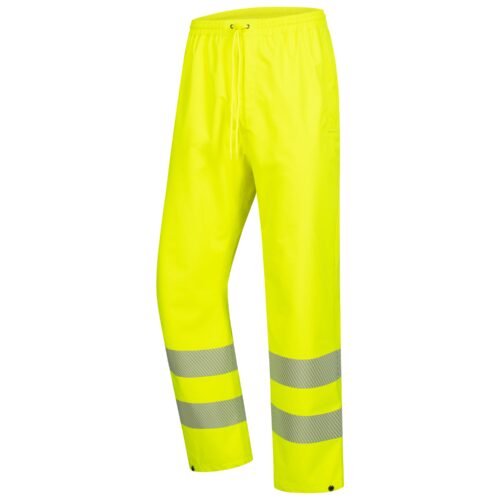 Warnschutz-Regenhose neongelb – Riethmüller Arbeitsschutz, EN ISO 20471