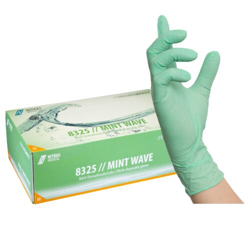 Nitril-Einmalhandschuh mint – puder- und latexfreier Nitril-Einweghandschuh
