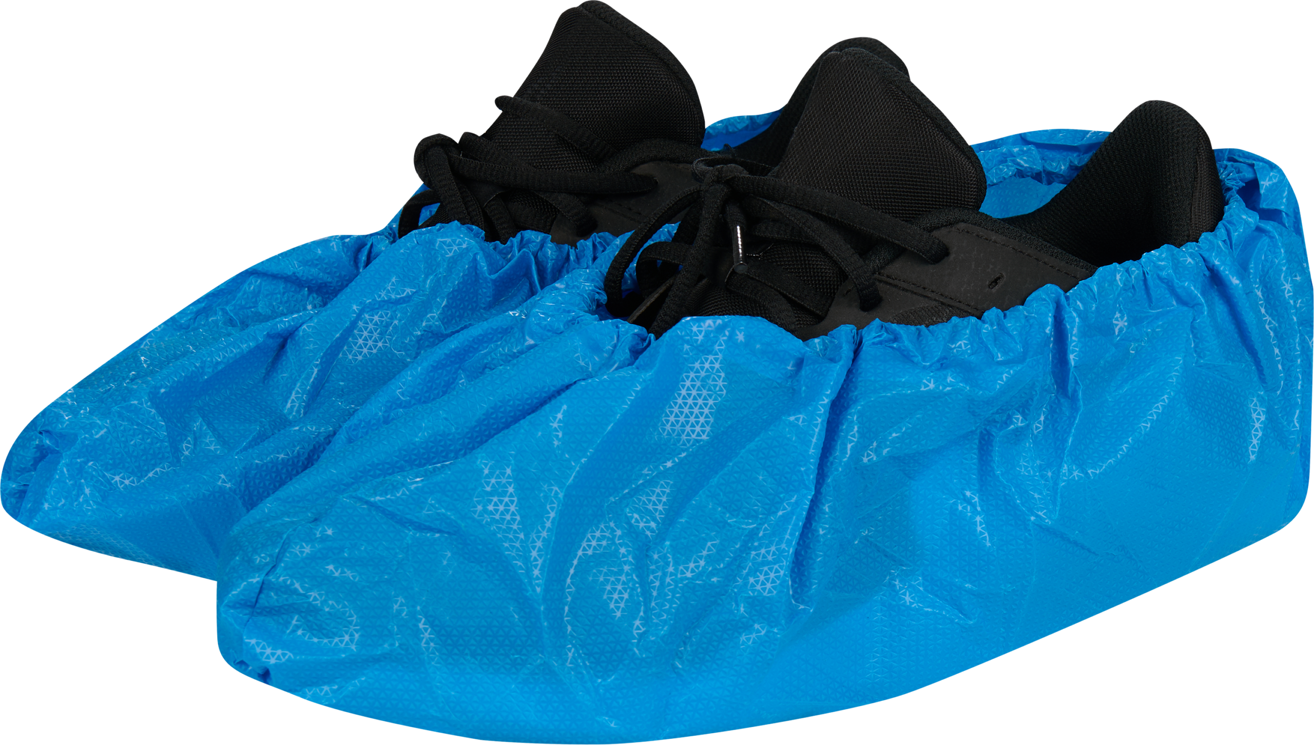 CPE-Schuhüberzieher aus starker PE-Folie blau 85my CPE-Schuhüberzieher aus starker PE-Folie blau 85my