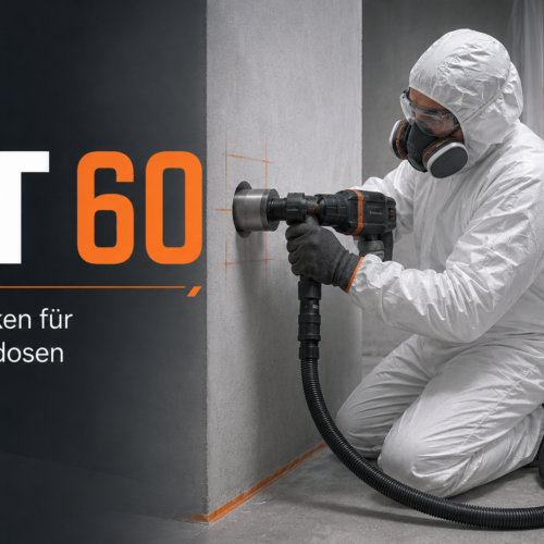 RA Titelbild BT60 Dosensenken Unterputzdosen 000044 Geräte und Systemkomponenten für das emissionsarme <strong>BT 44 Verfahren</strong> nach TRGS 519: Abfräsen asbesthaltiger Deckenbekleidungen (Putze, Spachtelmassen) von mineralischen Untergründen – mit schienengeführter Deckenfräse, Eckfräse und Saugzentrale der Staubklasse H. <p style="margin: 18px 0 8px;"><a style="display: inline-block; background: #173e1f; color: #f39200; font-weight: bold; font-size: 16px; text-decoration: none; padding: 13px 32px; border-radius: 6px;" href="https://arbeitsschutz-riethmueller.de/kontakt/">Hier anfragen!</a></p> <p style="font-size: 15px; color: #333; margin: 4px 0 0;">Oder rufen Sie uns direkt an: <a style="color: #173e1f; font-weight: bold; text-decoration: none; white-space: nowrap;" href="tel:+4957237863700">05723 7863700</a></p>