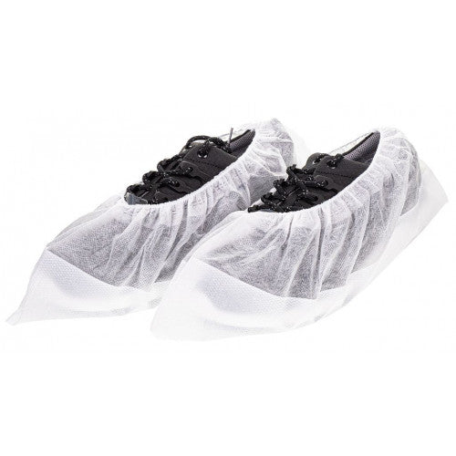 PP-Überziehschuhe, weiß – rutschhemmend, CE Kat. I, 35 g/m², 38×16,5 cm, 400 Stück