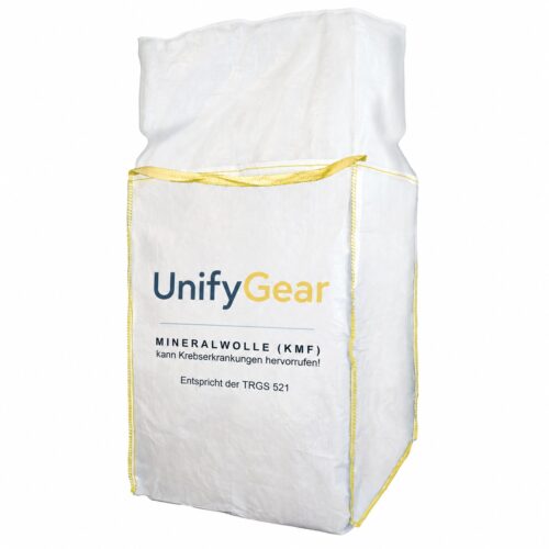 Big Bag Mineralwolle mit 4 Hebeschlaufen 90 × 90 × 120 cm