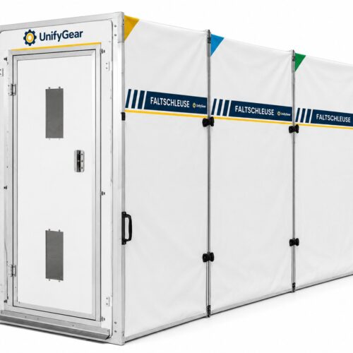 Faltschleuse UnifyGear – 3-Kammer für die Asbestsanierung